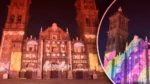 Proyección en la Catedral de Puebla
