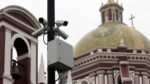 Cámaras de videovigilancia en la ciudad de Puebla.
