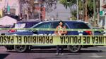Zona acordonada por policías.