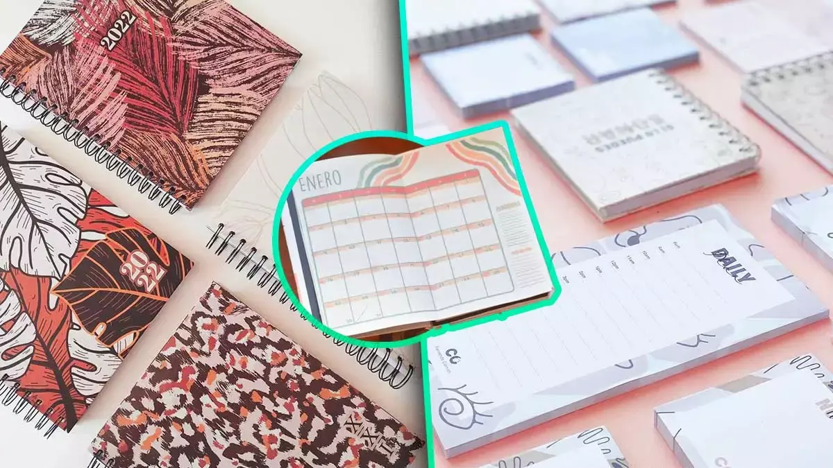 Organiza tu 2022 con estas agendas.