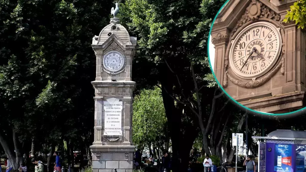 El reloj de El Gallito en el Paseo Bravo.