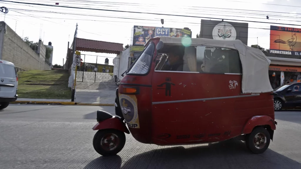 Mototaxis en Puebla.