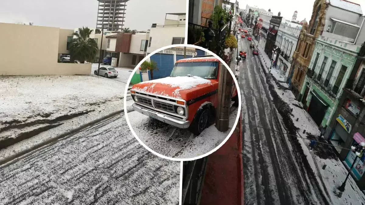 Lluvia y granizo