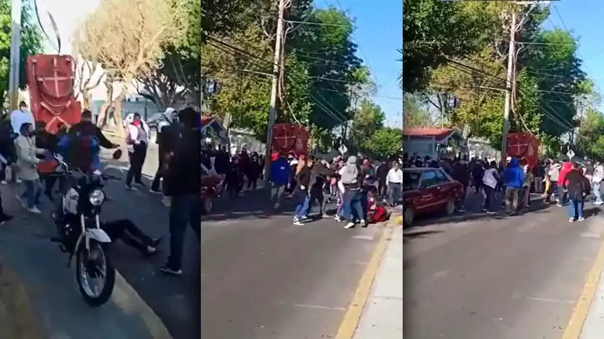 Disturbios en San Baltazar Campeche.