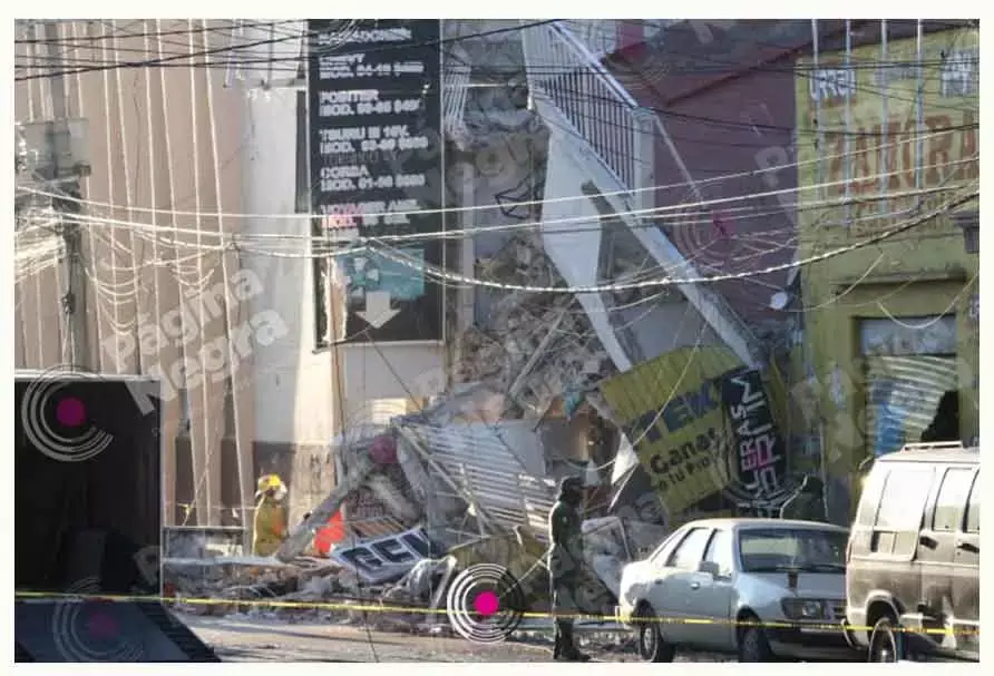 Explosión de un tanque de gas.
