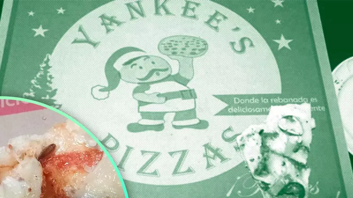 Le sirven a comensal pizza con cucaracha en Tecamachalco