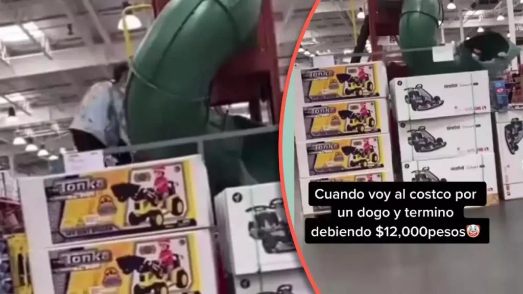 Juego infantil en una tienda Costco.