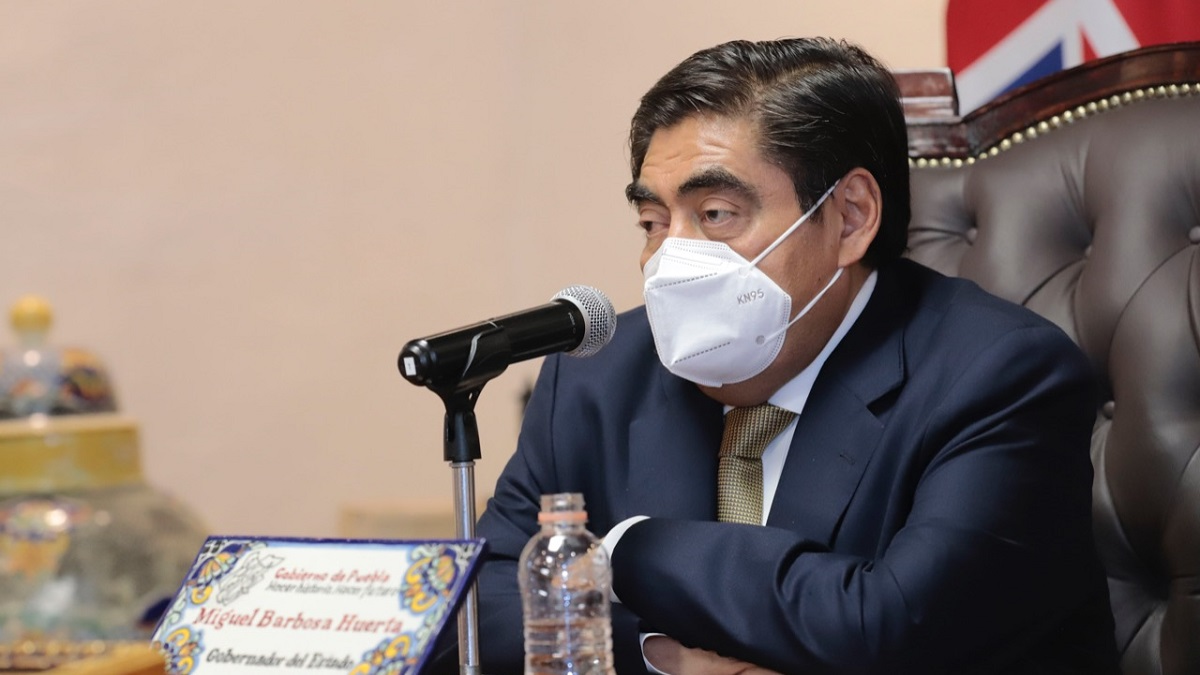 Miguel Barbosa, gobernador de Puebla.