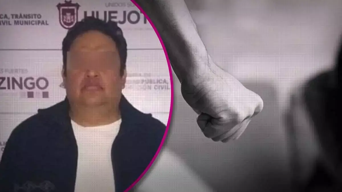 Por violencia familiar detienen a un hombre en Huejotzingo.