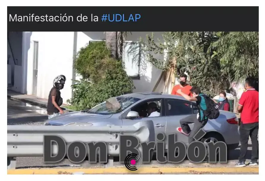 Cierran recta a Cholula y apedrean vehículo