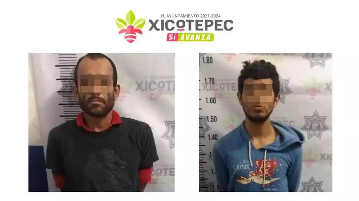 Detenidos en Xicotepec de Juárez.