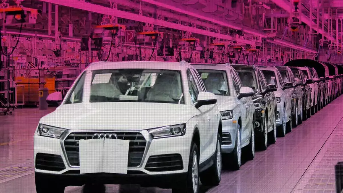 Producción de la marca Audi.