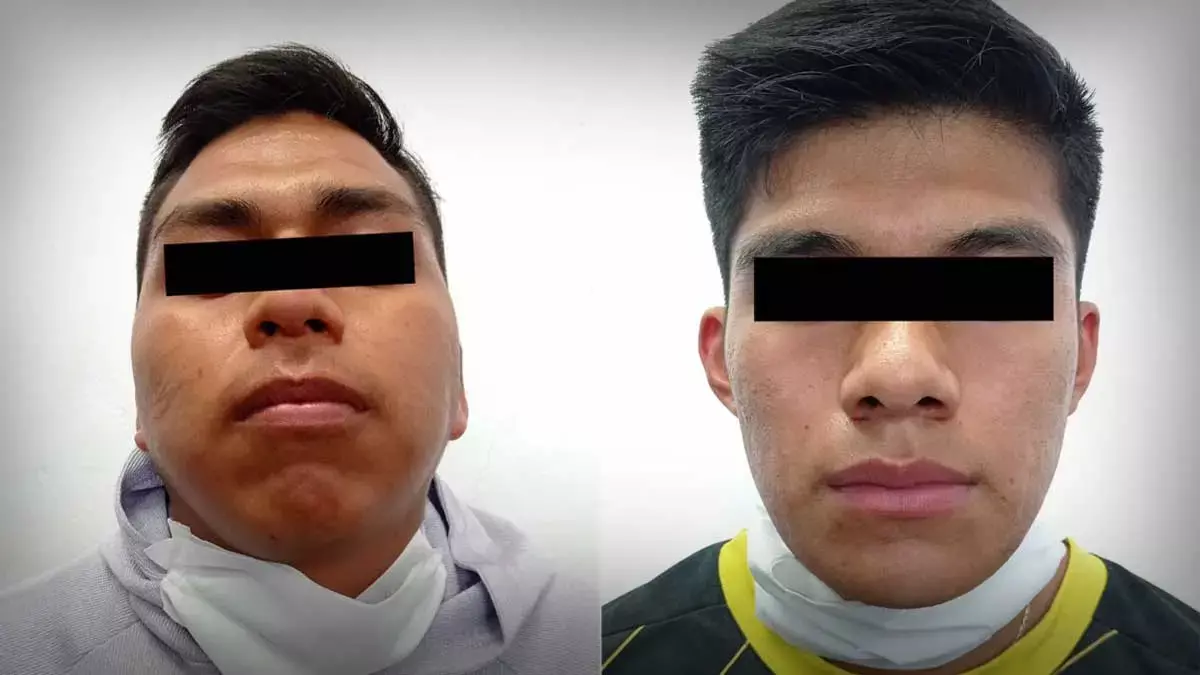 Detuvieron a dos sujetos en la junta auxiliar de San Sebastián de Aparicio.