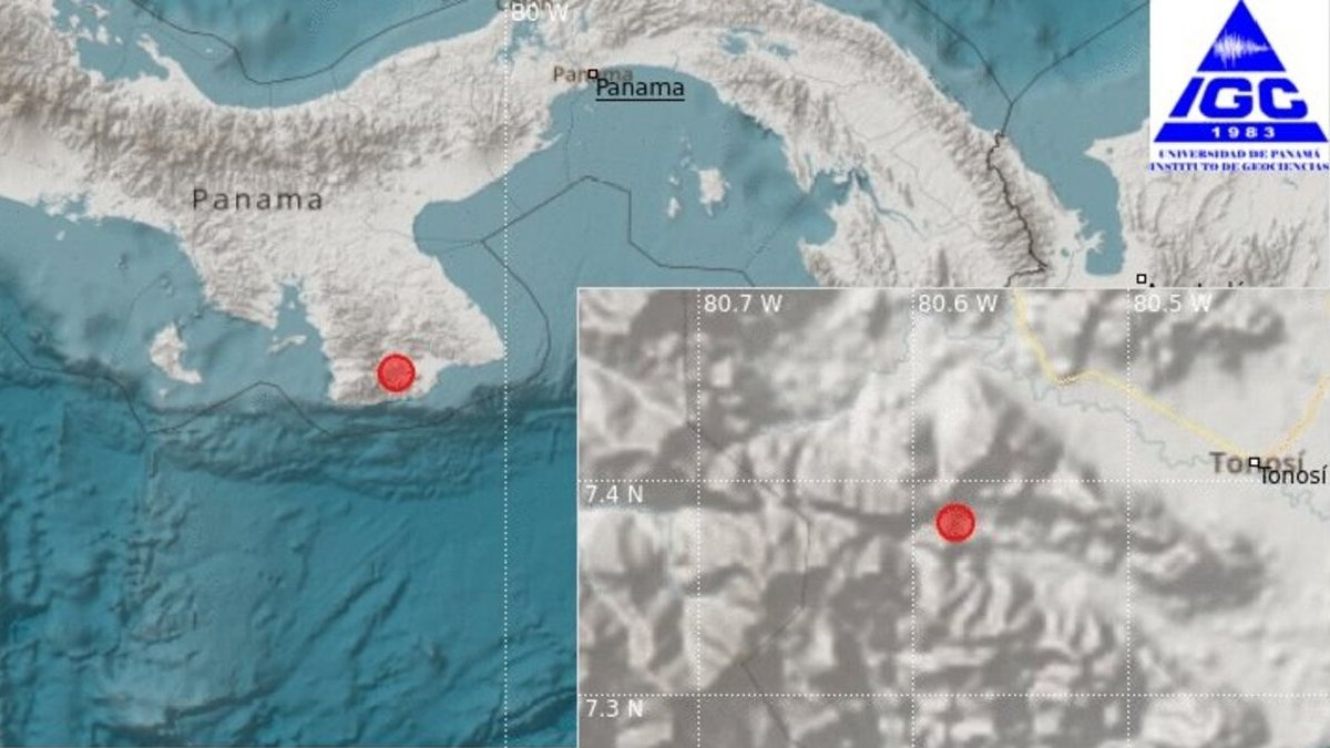 Sismo en Panamá.