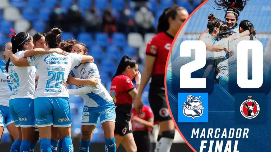 Puebla Femenil derrota a Tijuana.