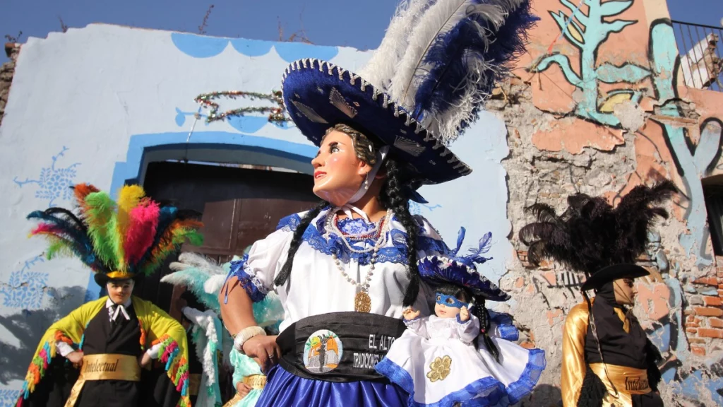 Huehues en la ciudad de Puebla.