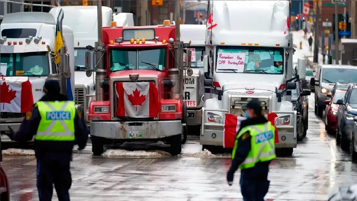 Camioneros en Canadá