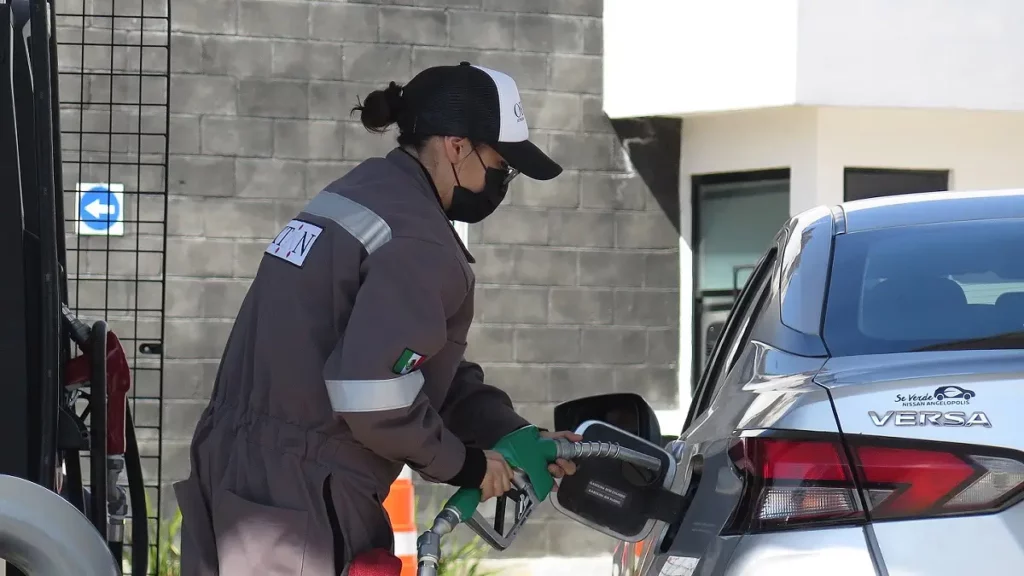Gasolinera Pemex en Puebla.