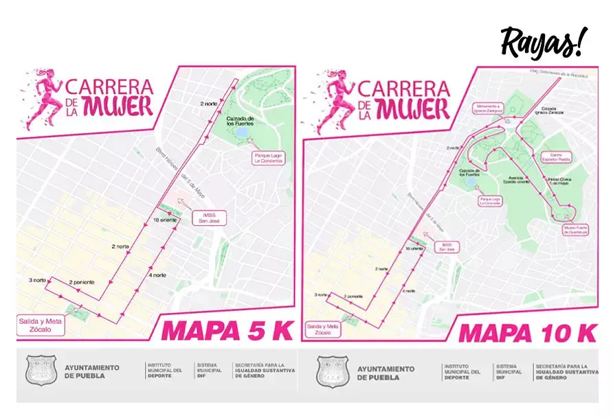 Esta es la ruta de la Carrera de la Mujer
