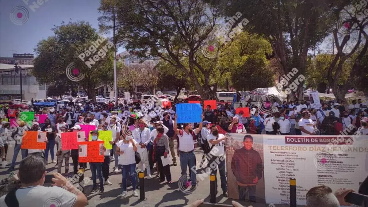 Familiares y amigos se manifiestan por la desaparición de Telésforo Díaz.