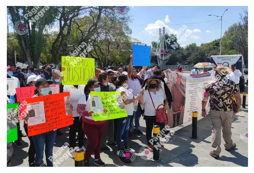 La manifestación fue realizada para que las autoridades ministeriales investiguen a profundidad y den con e paradero del Telésforo. 