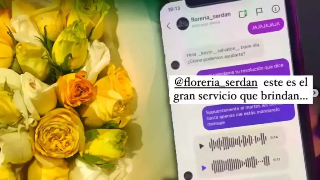 Florería Serdán amenaza a clientes.