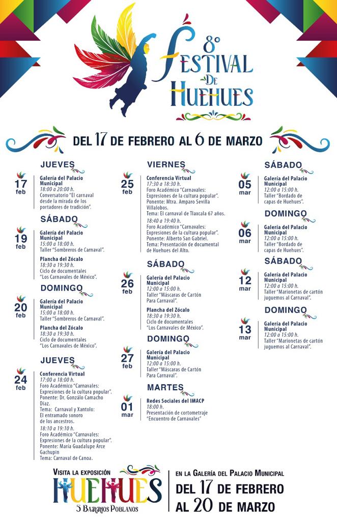 Programa cultural 8 Festival de Huehues