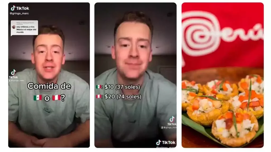Tiktoker critica la comida mexicana.