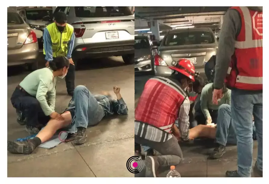 Los hechos ocurrieron la tarde de este 22 de febrero en el estacionamiento de Vía San Ángel. 
