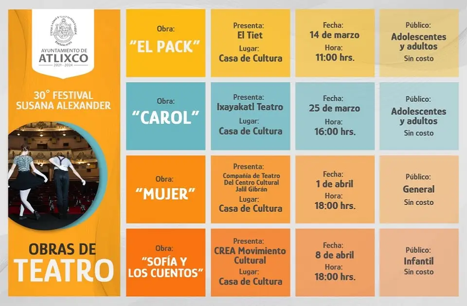 Festival Internacional de Teatro en Atlixco.