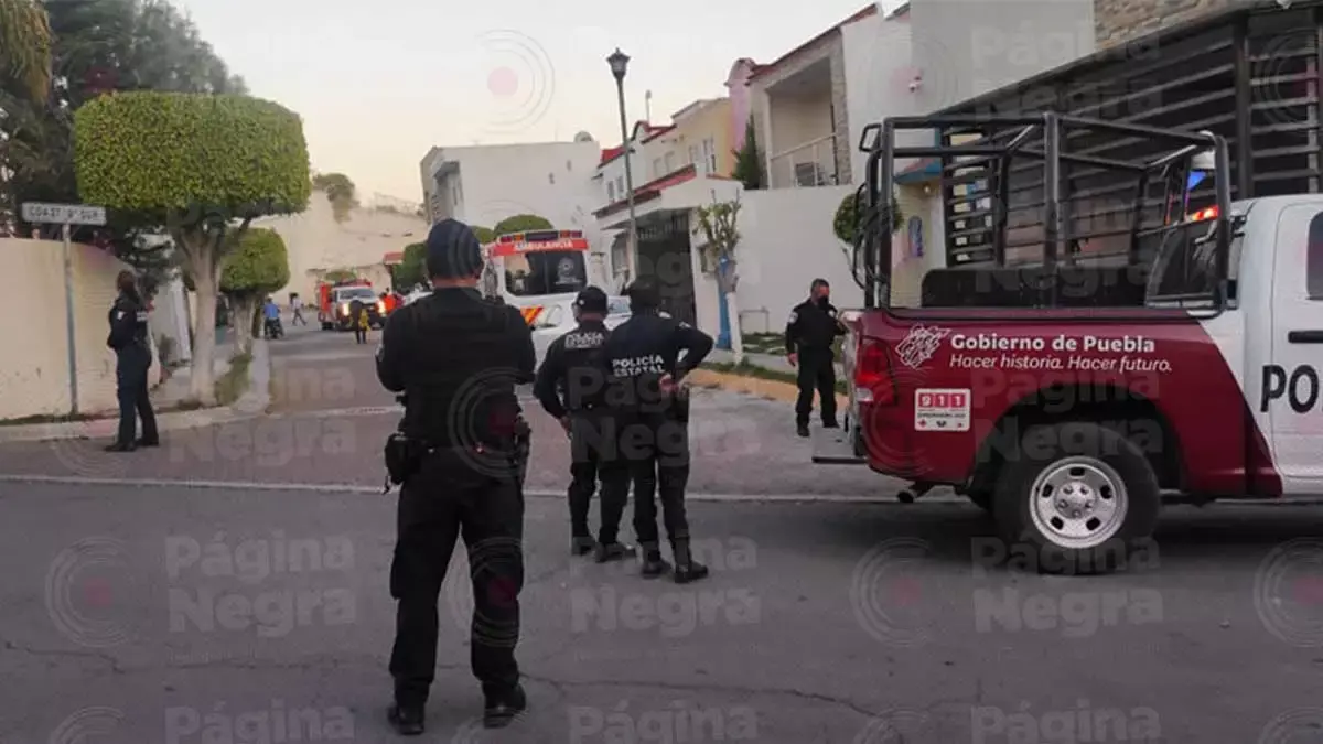Encuentran cadáver semienterrado en el fraccionamiento Hacienda Santa Clara.