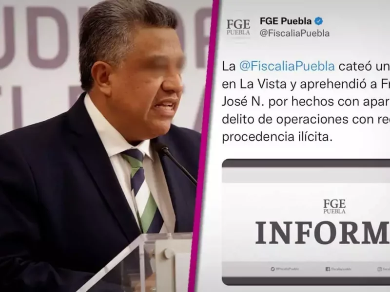 Ex auditor de Puebla detenido por la Fiscalía General del Estado.