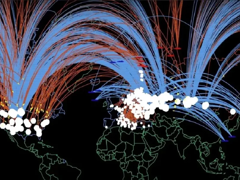 Simulación de una guerra nuclear occidente vs Rusia