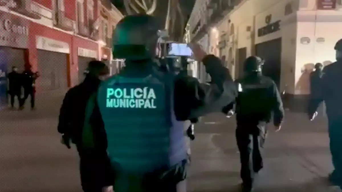 Operativo contra ambulantes.