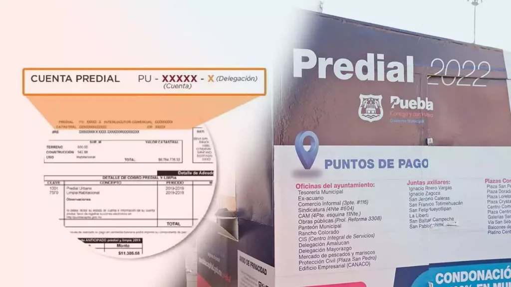 Guía para el pago predial.