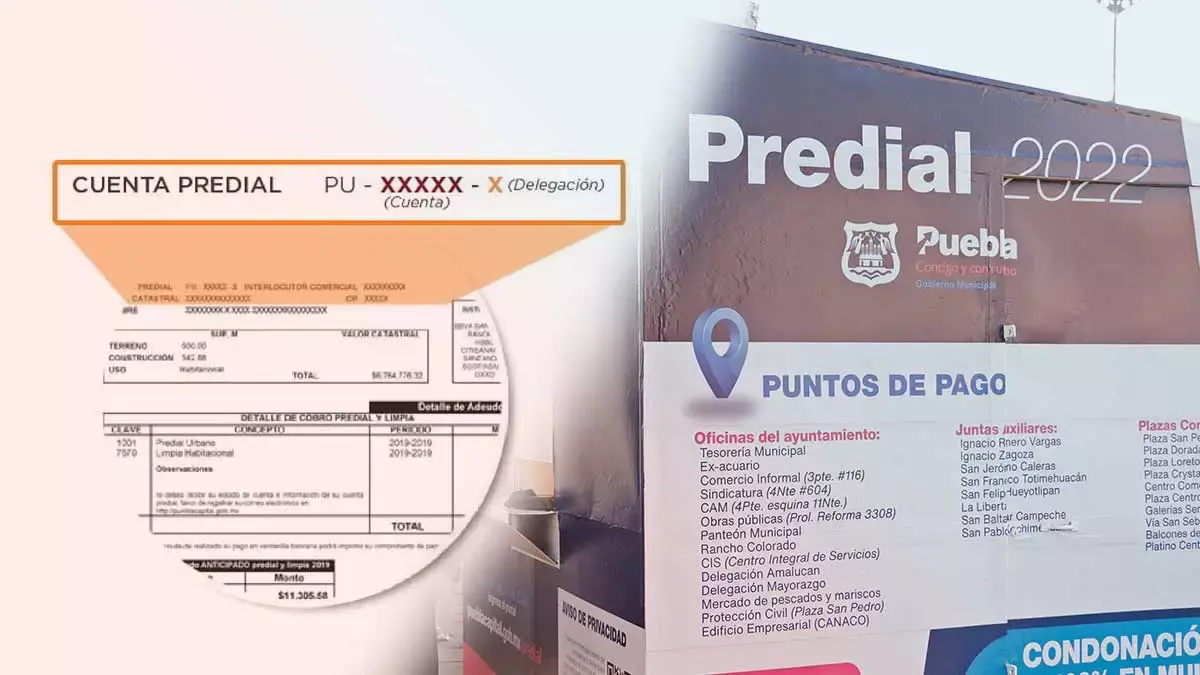 Guía para el pago predial.