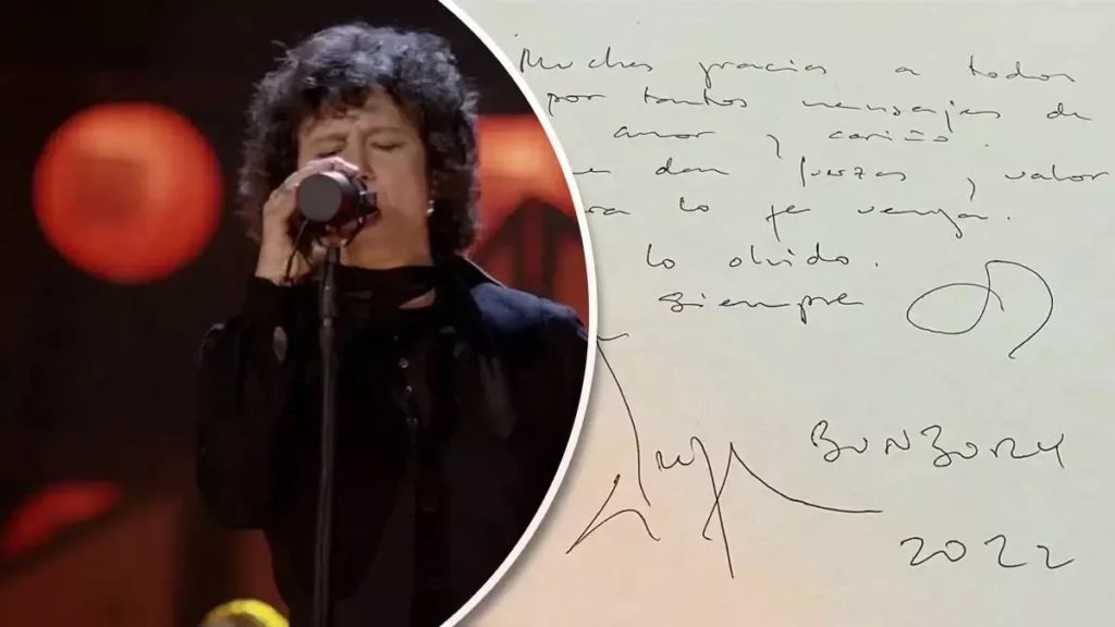 La carta de Enrique Bunbury.
