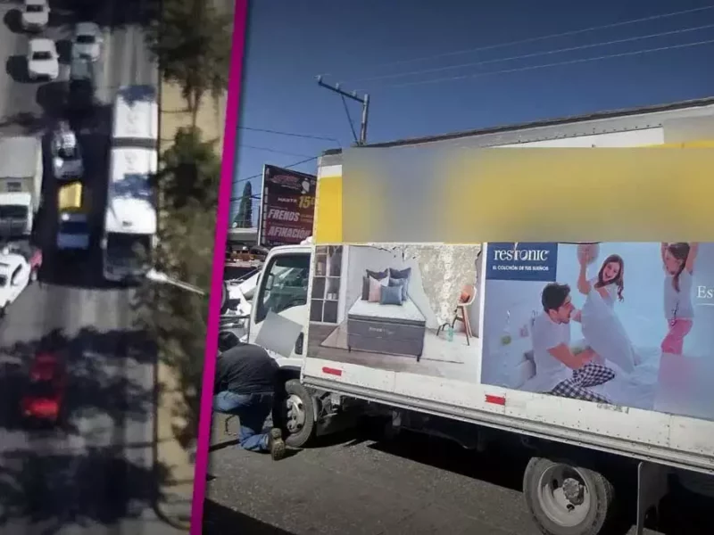 Recuperan camión robado de Coppel.