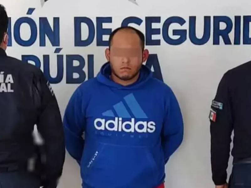 Hombre detenido en Tehuacán.
