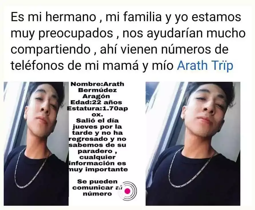Desaparecido en Puebla.