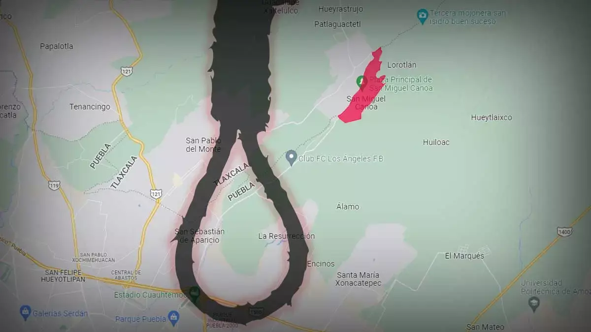 Madre encuentra a su hijo colgado y muerto en San Miguel Canoa.