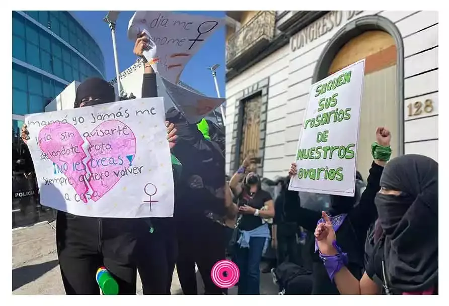Poblanas en el 8M