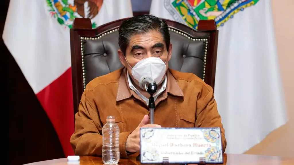 Miguel Barbosa, gobernador de Puebla.