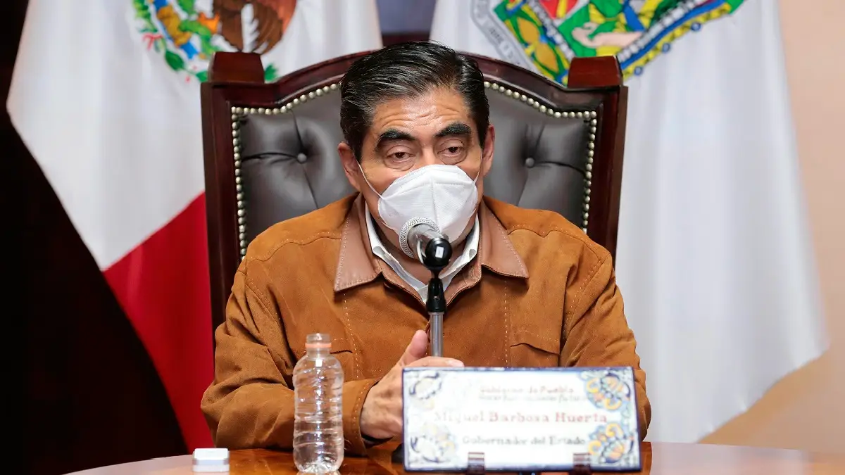 Miguel Barbosa, gobernador de Puebla.