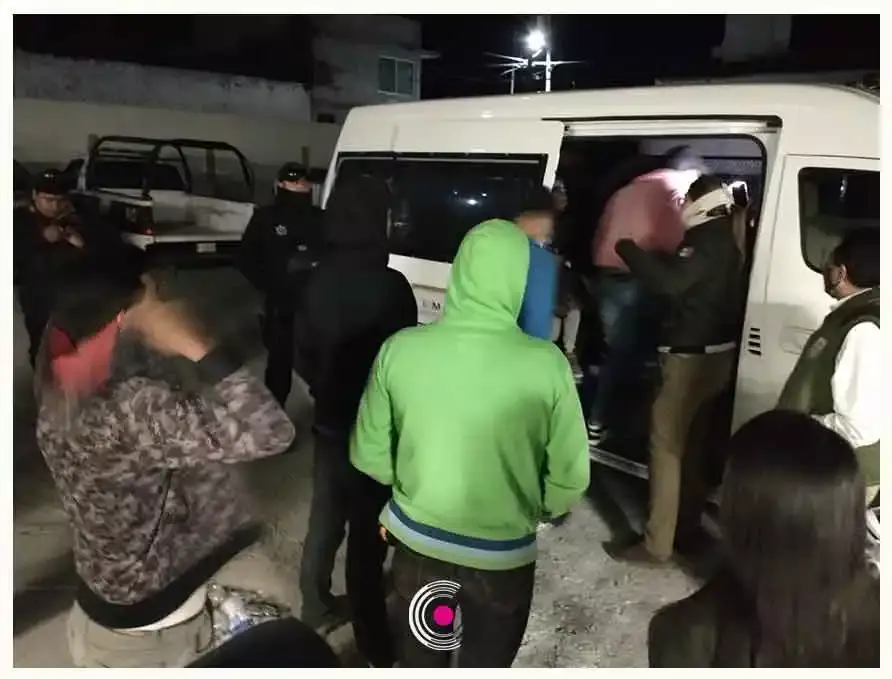 Migrantes en Acajete.
