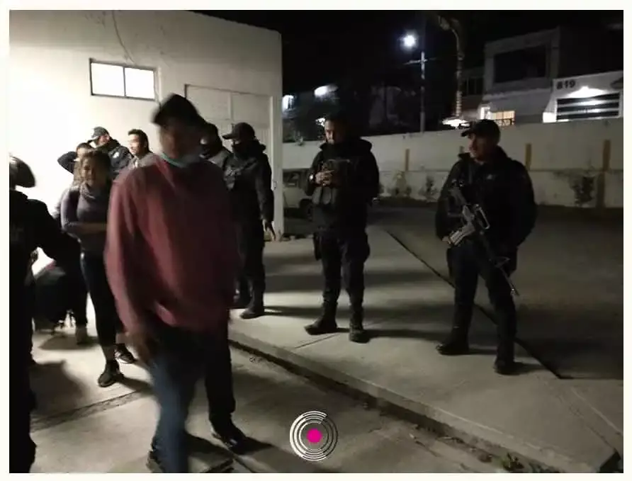 Migrantes en Acajete.