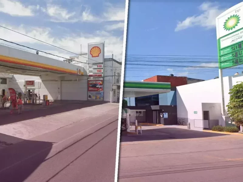 Gasolineras Shell y BP en Puebla.