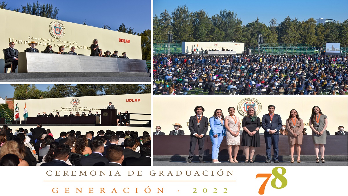 UDLAP entrega grado académico a graduados de las generaciones 2020, 2021 y 2022, portavoces de la educación y valores de la institución 