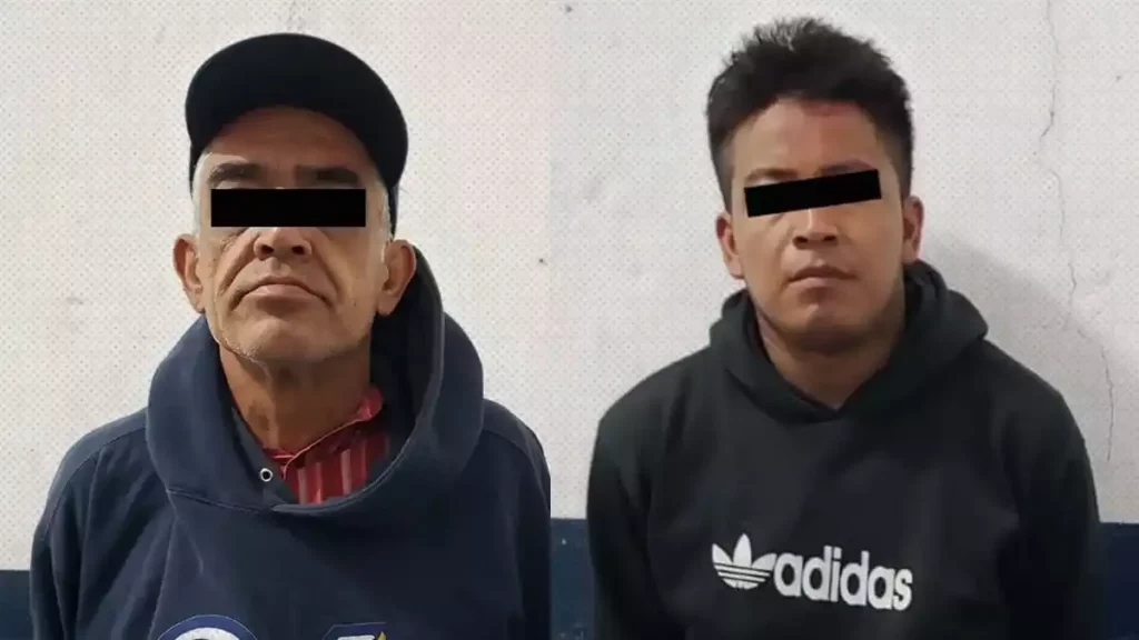 Detienen a dos ladrones de tapas de registros en la ciudad de Puebla.
