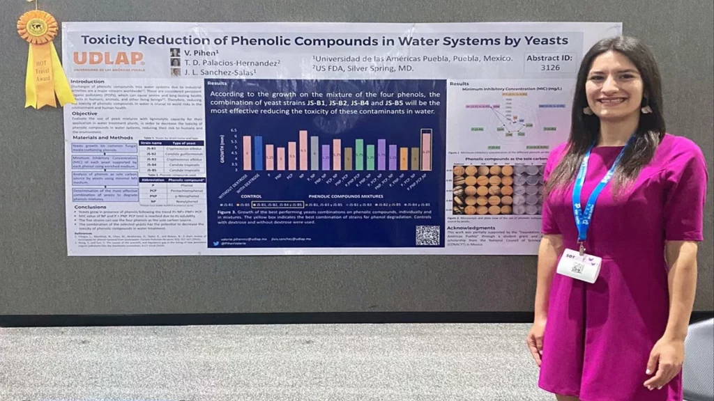 Valérie Pihen Martínez, estudiante de la UDLAP participa en la reunión anual de la Society of Toxicology.
